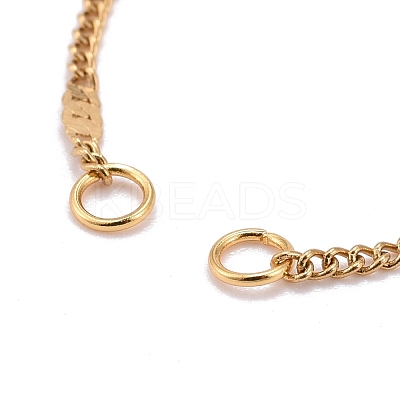 304 Stainless Steel Figaro Chain Bracelet Makings AJEW-JB00967-1