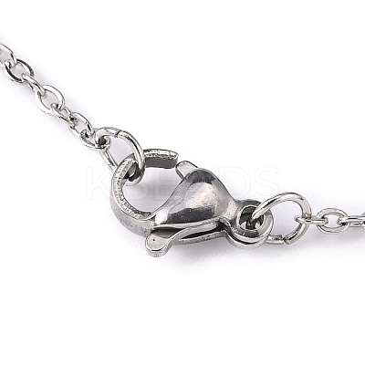 Tarnish Resistant 304 Stainless Steel Cable Chain Necklaces STAS-O053-07P-1