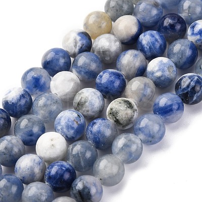 Natural Sodalite Beads Strand GSR8mmC013-1