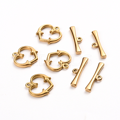 Ion Plating(IP) 304 Stainless Steel Toggle Clasps STAS-D142-06A-G-1
