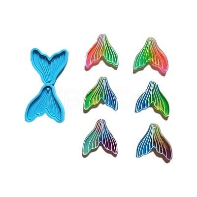 Fishtail Shape Pendant Silicone Molds DIY-M034-02-1