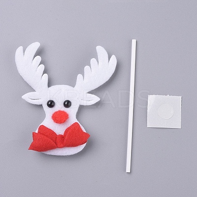 Christmas Reindeer/Stag Shape Christmas Cupcake Cake Topper Decoration DIY-I032-07-1