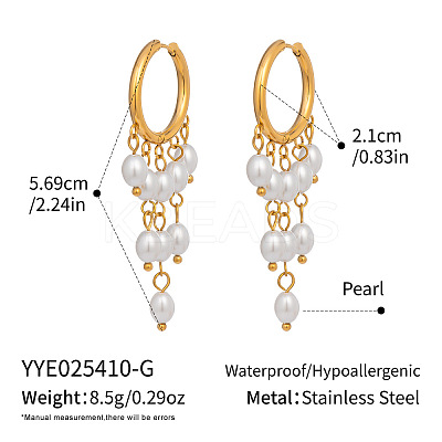 304 Stainless Steel Oval Chandelier Earrings DG6288-1-1