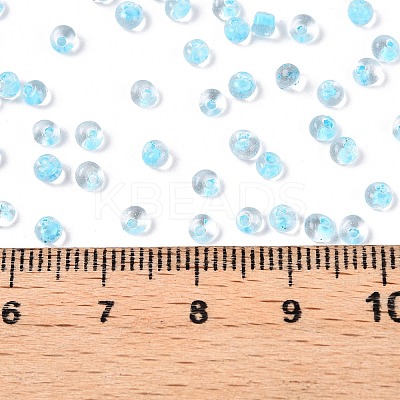 8/0 Inside Colours Transparent Glass Seed Beads SEED-T007-06E-1