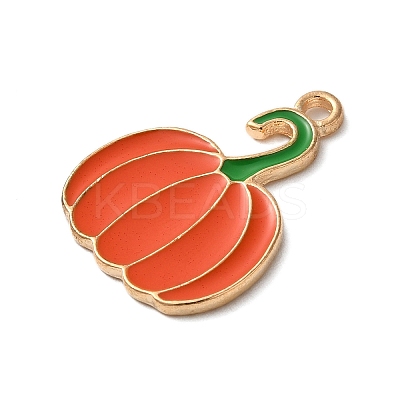Thanksgiving Day Golden Tone Alloy Enamel Pendants ENAM-M002-02J-G-1