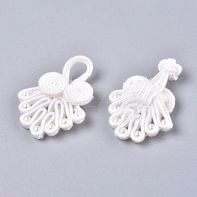 Handmade Chinese Frogs Knots Buttons Sets BUTT-WH0014-29Y-1