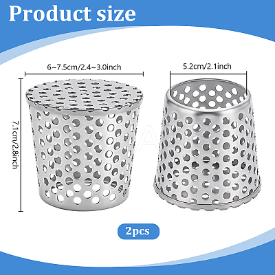 304 Stainless Steel Anti Rats Drain Outlet Filter LS-STAS-WH0051-025B-P-1
