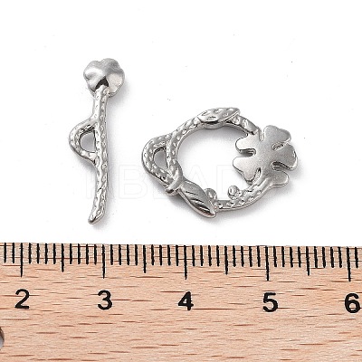 Non-Tarnish 304 Stainless Steel Toggle Clasps LS-STAS-A092-02P-1
