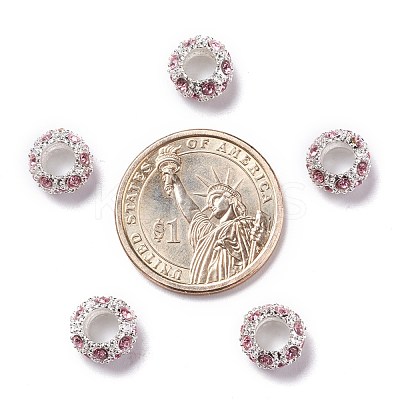 Alloy Rhinestone European Beads CPDL-H999-22-1-1