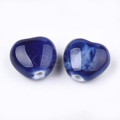 Handmade Porcelain Beads X-PORC-S498-15A-07-1