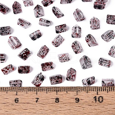Transparent Spray Painted Glass Seed Beads SEED-L011-10A-21-1