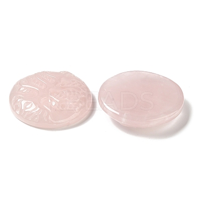 Natural Rose Quartz Pendants G-C091-03G-1