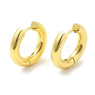 Rack Plating Brass Huggie Hoop Earrings for Women EJEW-D059-13A-G-1