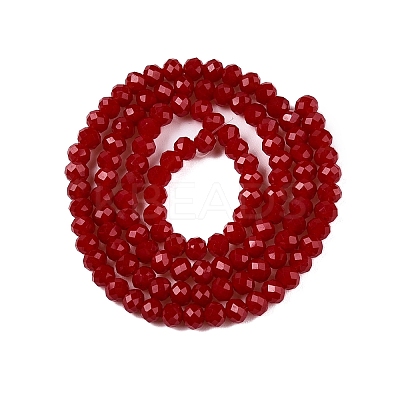 Opaque Solid Color Imitation Jade Glass Beads Strands LS-EGLA-A044-P3mm-D02-1