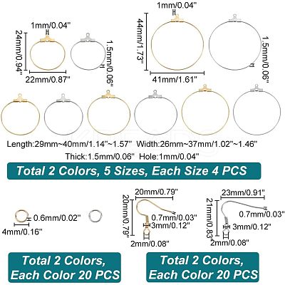 DIY Wire Wrap Ring Dangle Earring Making Kit DIY-UN0003-65-1