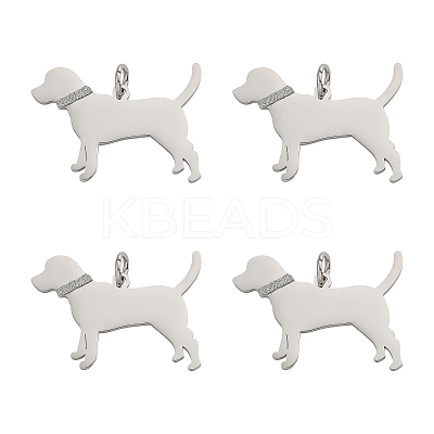 4Pcs 304 Stainless Steel Pendants STAS-FS0002-01A-1