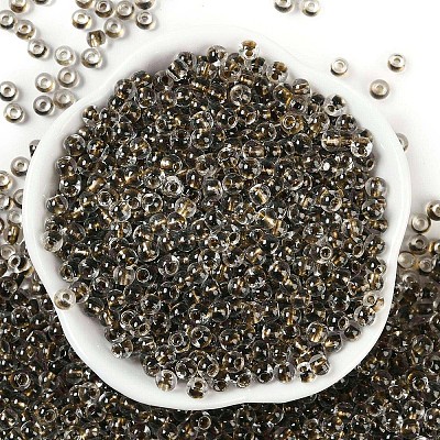 Transparent Inside Colours Glass Seed Beads SEED-A032-04M-1