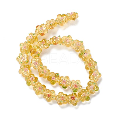 Handmade Lampwork Beads Strands LAMP-D015-08J-1