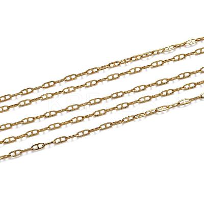 304 Stainless Steel Mariner Link Chain Necklaces NJEW-P226-03G-05-1