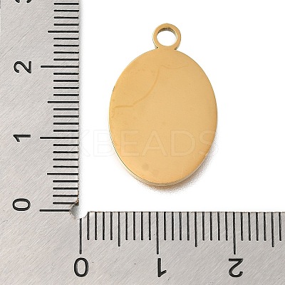 PVD Vacuum Plating 201 Stainless Steel Pendants STAS-C111-03G-1
