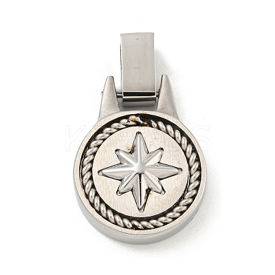 Non-Tarnish 304 Stainless Steel Pendants STAS-F307-10P-1