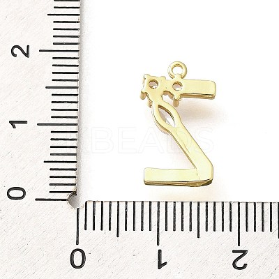 Brass Micro Pave Cubic Zirconia Pendants KK-M310-01G-26-1
