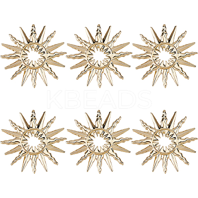 6Pcs Zinc Alloy Buttons BUTT-FH0001-042-1