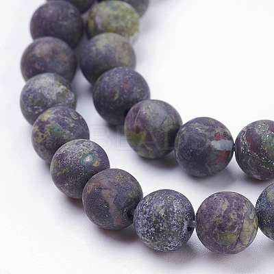 Natural Bloodstone Beads Strands LS-G-F520-59-6mm-1