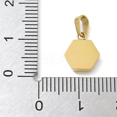 Ion Plating(IP) 304 Stainless Steel Micro Pave Cubic Zirconia Pendants STAS-Z107-02G-05-1
