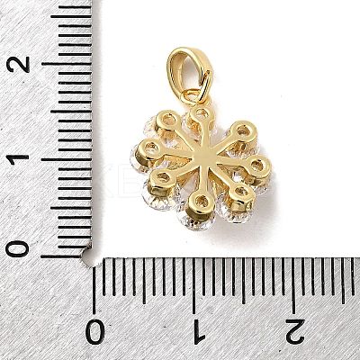Brass Micro Pave Cubic Zirconia Pendants KK-H089-20G-1