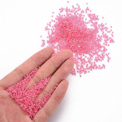 12/0 Imitation Jade Glass Seed Beads SEED-S049-A-001-1