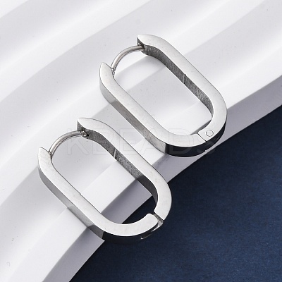 Tarnish Resistant 304 Stainless Steel Huggie Hoop Earrings STAS-S103-21P-1