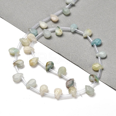Natural Flower Amazonite Beads Strands G-Q167-A10-02-1