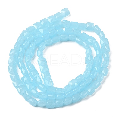 Imitation Jade Glass Beads Strands GLAA-L050-B02-1