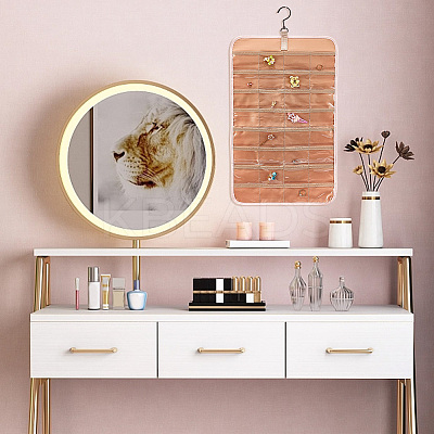 Double-sided PVC Wall-Mounted Jewelry Hanging Rolls AJEW-WH0323-01A-1