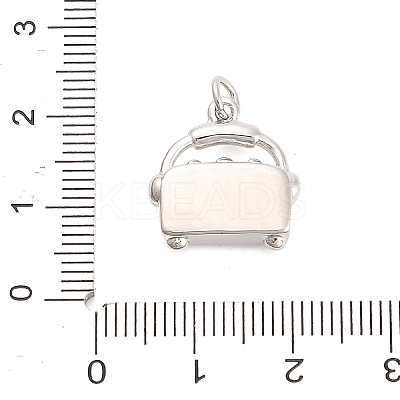 Brass Micro Pave Cubic Zirconia Pendants KK-H527-28P-1