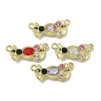 Rack Plating Alloy Rhinestone Pendants PALLOY-F312-15G-1