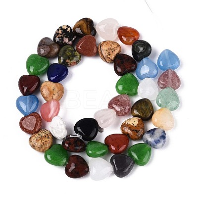 Natural & Synthetic Mixed Stone Beads Strands G-T142-71-1