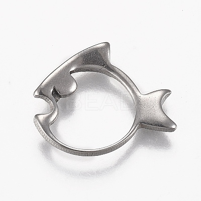 Tarnish Resistant 304 Stainless Steel Linking Rings STAS-Z012-10P-1