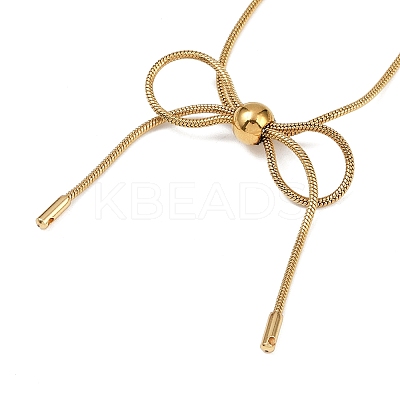 304 Stainless Steel Snake Chain Necklaces NJEW-Q339-03G-01-1