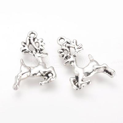 Tibetan Style Alloy Pendants TIBE-Q070-14AS-RS-1