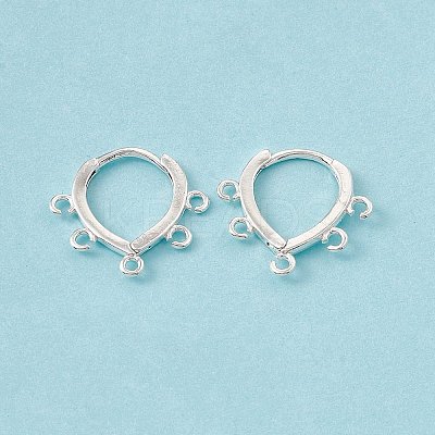 Brass Hoop Earring Findings KK-A172-31S-1