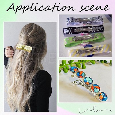 Iron Hair Barrette Findings IFIN-SC0001-63B-1