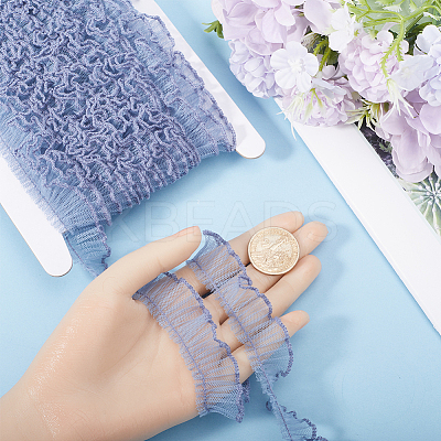 10 Yards Polyester Pleated Lace Trim OCOR-GF0003-52A-1