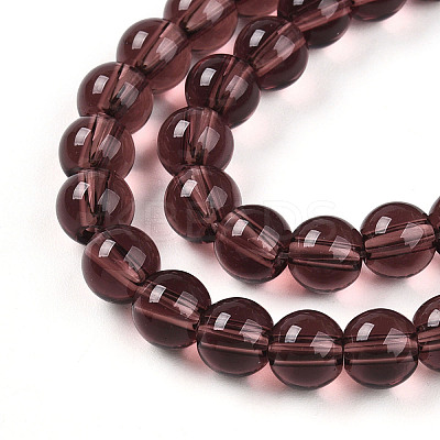 Transparent Glass Beads Strands GLAA-T032-T6mm-19-1