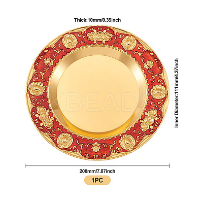 1Pc Iron Flat Round Display Panel for Fragrance Activity AJEW-MB0001-13B-1
