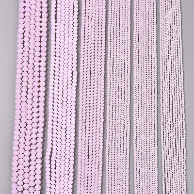 Glass Beads Strands EGLA-A044-J1mm-D02-1