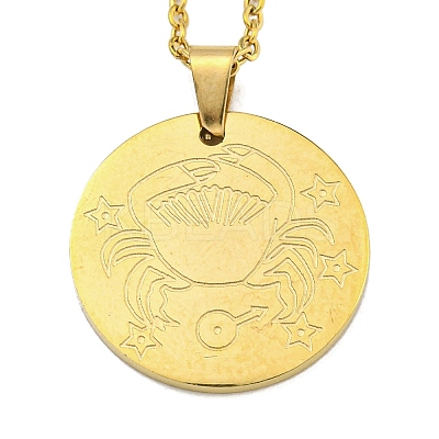 Constellation Pendant Necklaces NJEW-S422-04G-04-1