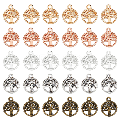 300Pcs 5 Colors Alloy Charms FIND-HY0002-61-1