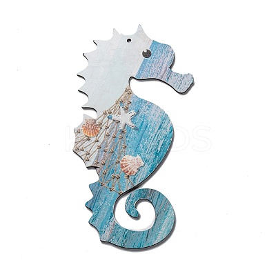 Natural Wood Pendant Decorations WOOD-I005-02-1